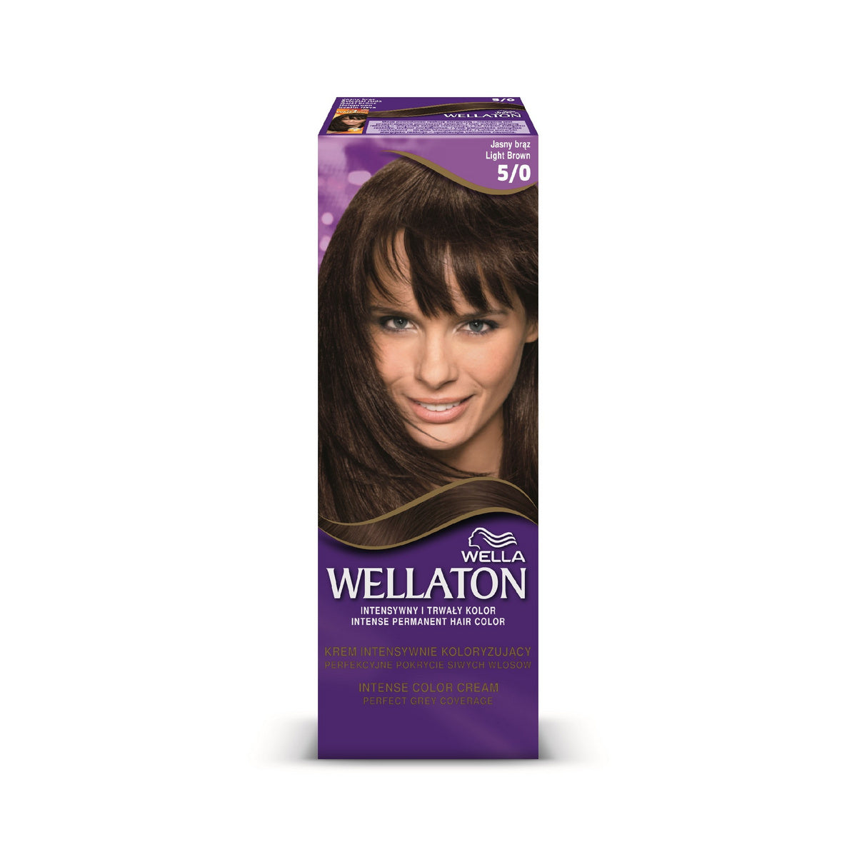Wella Wellaton Intense Intensyvus spalvą suteikiantis kremas nr 5/0 Šviesus Rudas - 1op.