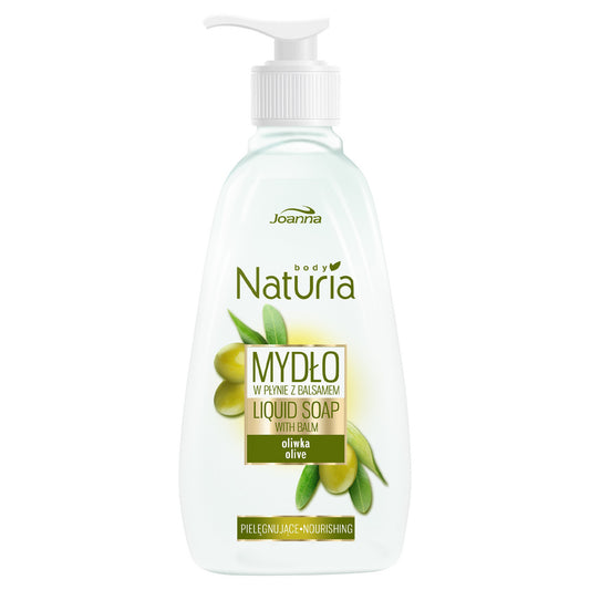 JOANNA Naturia Body Skystas muilas su balzamu Alyvuogė 500 ml