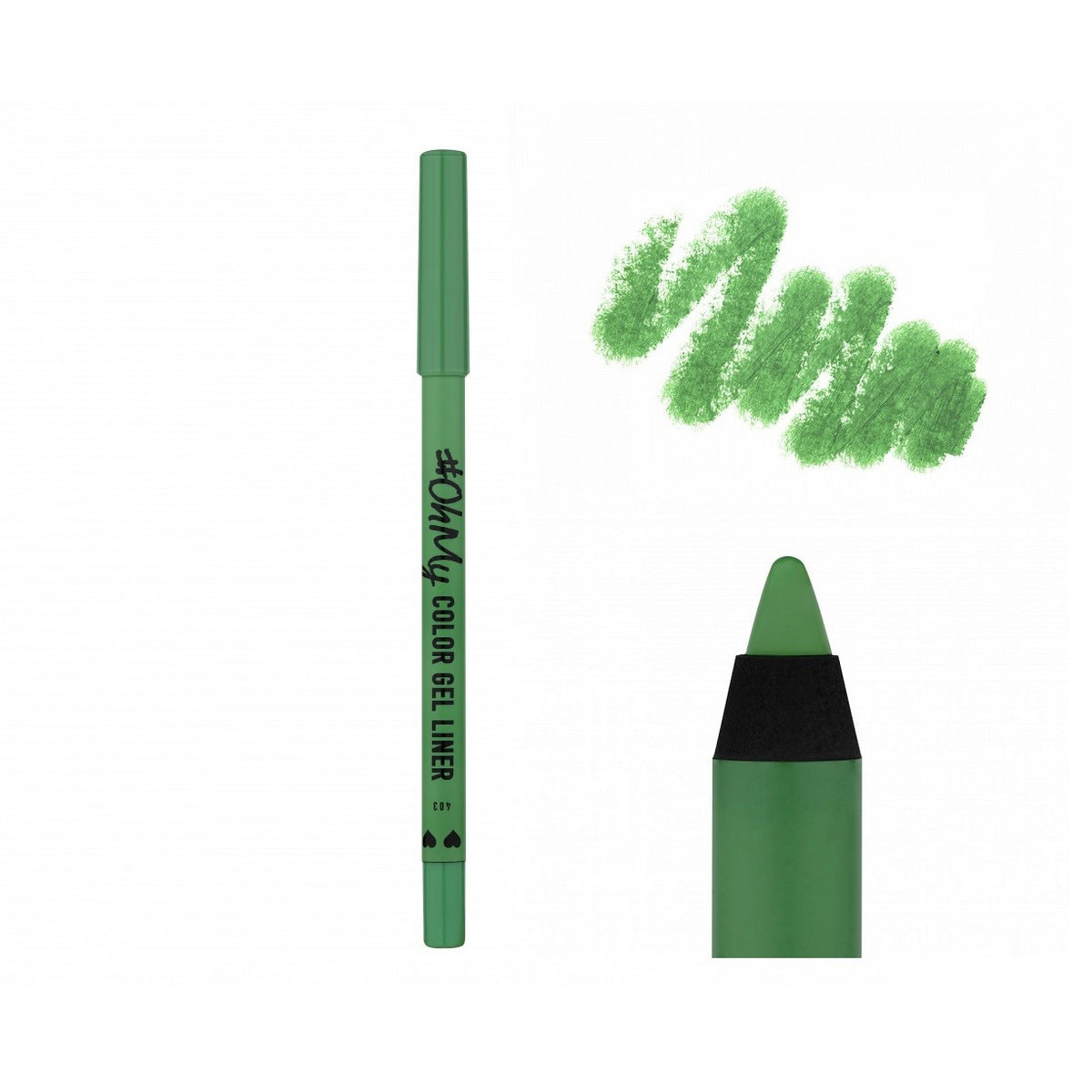LAMEL OhMy Gelinė akių pieštuko kontūrų linija nr 403 - žalia 1.4g