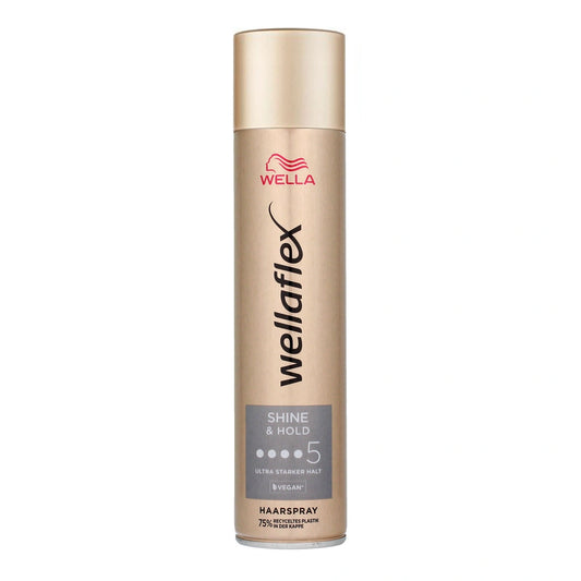 WELLAFLEX Plaukų lakas Shine & Hold Nr 5 250 ml