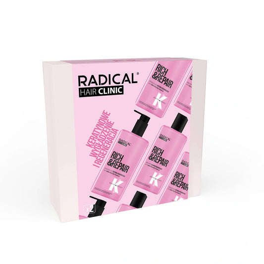 RADICAL Dovanų rinkinys Hair Clinic (Regeneruojantis šampūnas 300ml + Regeneruojanti kondicionierius 260ml)