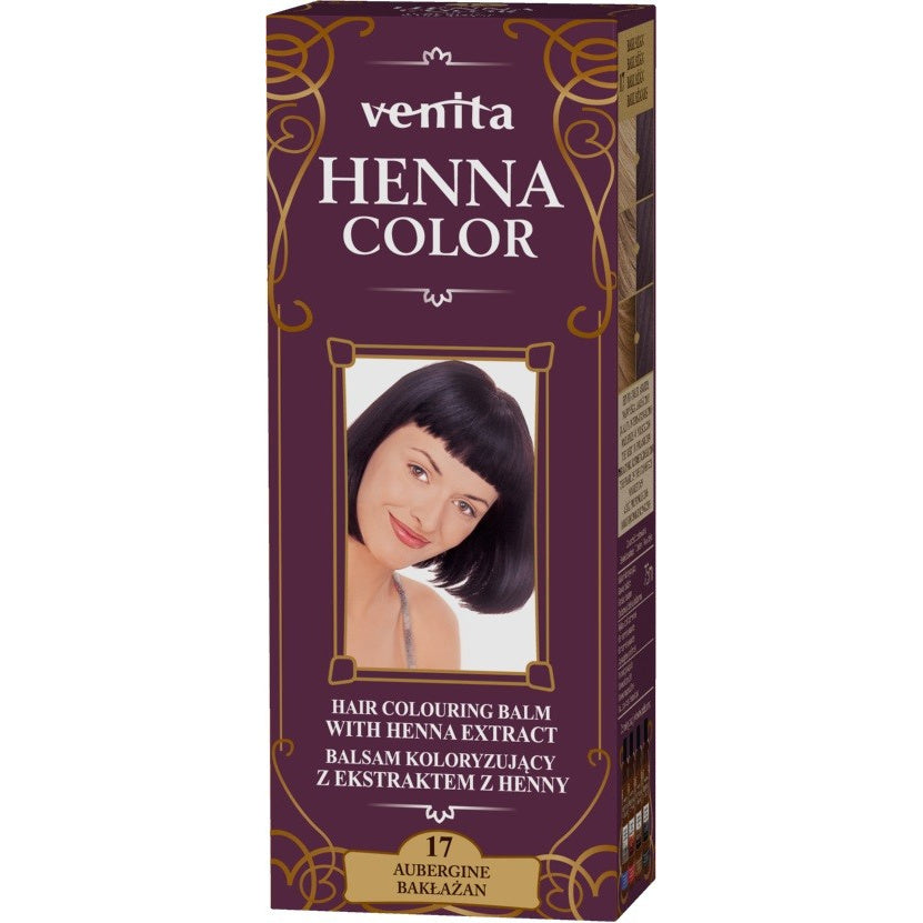 VENITA Henna Color Balsamas su henna - 17 Baklažanas