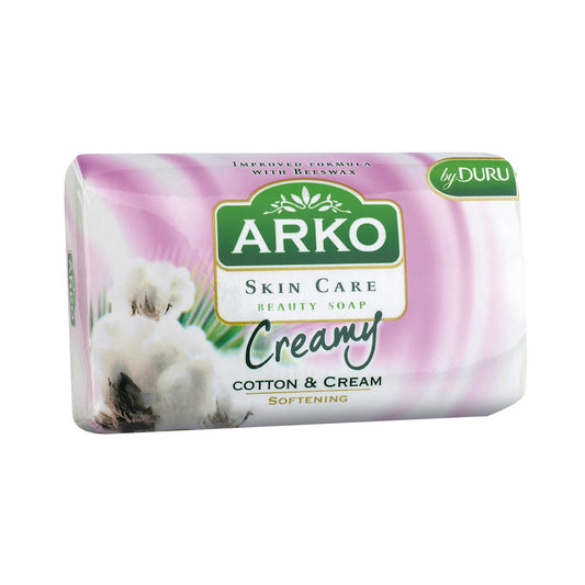 ARKO Drėkinamoji muilas kubelyje Creamy Cotton & Cream 90 g