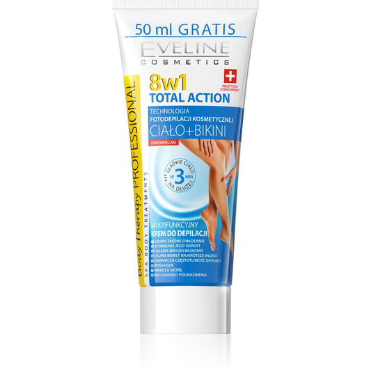 EVELINE Total Action Multifunkcinis depiliacijos kremas 8w1 200 ml