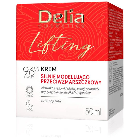 DELIA Lifting Modeliuojantis priešraukšlinis kremas dienai ir naktiai 50 ml