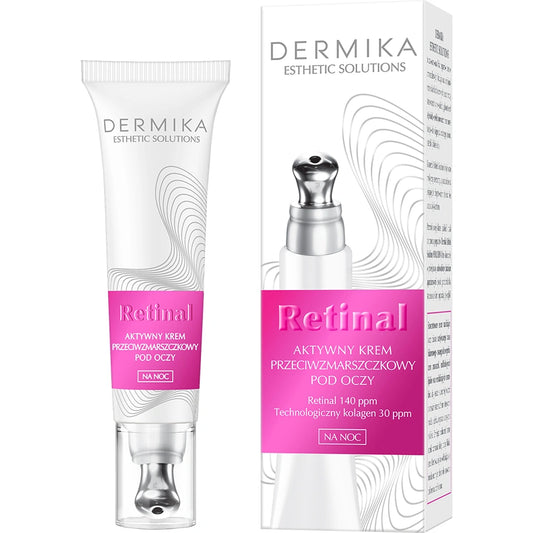 DERMIKA ESTHETIC SOLUTIONS Retinal Aktyvus kremas nuo raukšlių aplink akis dienai ir nakčiai 15 ml