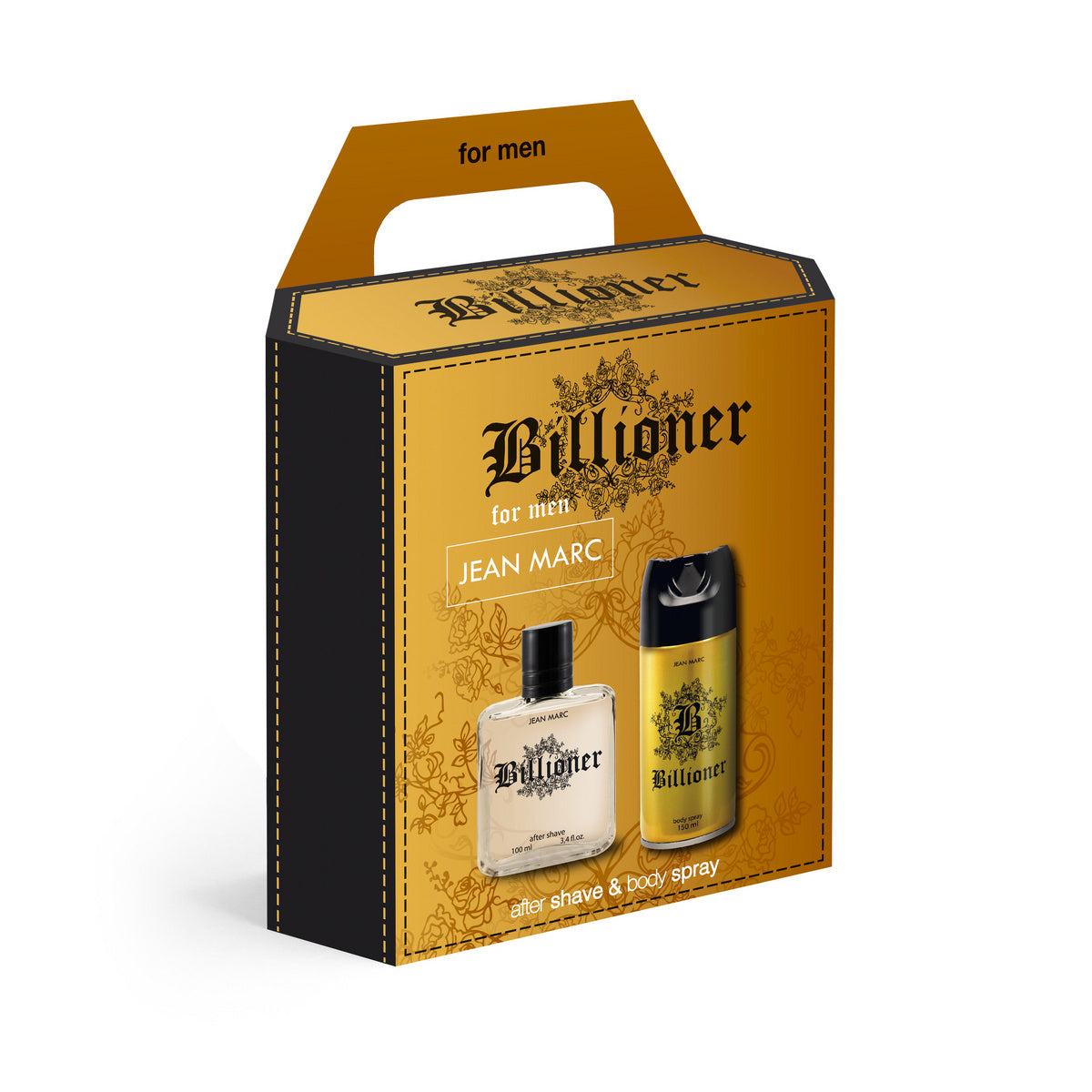 JEAN MARC Billioner Dovanų rinkinys vyrams - Dezodorantas 150 ml + Po skutimosi vanduo 100 ml