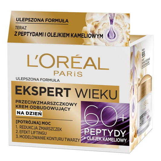 LOREAL Ekspert Wieku 60+ Priešraukšlinis atkuriamasis dieninis kremas 50 ml