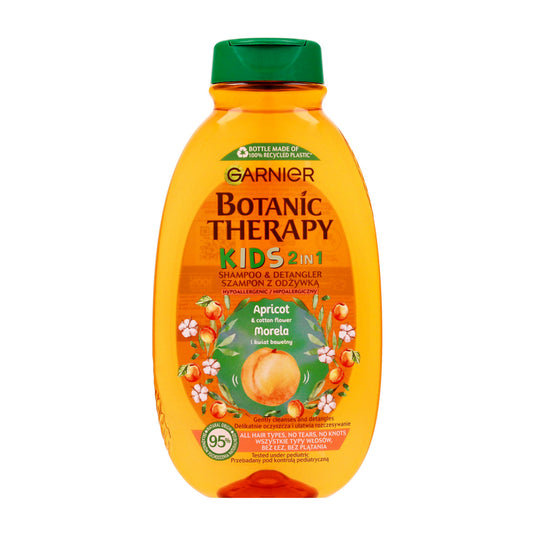 GARNIER Botanic Therapy Kids Šampūnas su kondicionieriumi 2in1 Abrikosas ir Medvilnės Žiedas 250 ml