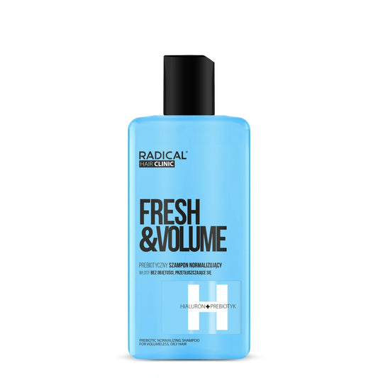 RADICAL HAIR CLINIC Fresh & Volume Prebiotinis normalizuojantis šampūnas ploniems ir riebaluojantiems plaukams 300 ml