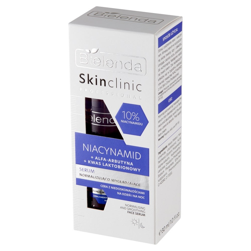 BIELENDA SKIN CLINIC PROFESSIONAL Niacynamid serumas normalizuojantis ir lyginantis dienai ir nakčiai 30ml