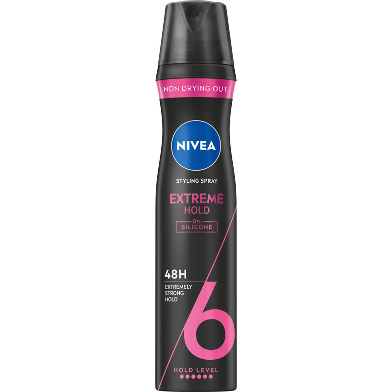 NIVEA Styling Extreme Hold 6 Plaukų lakas ekstremaliai stiprus 250 ml