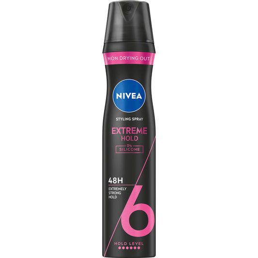 NIVEA Styling Extreme Hold 6 Plaukų lakas ekstremaliai stiprus 250 ml