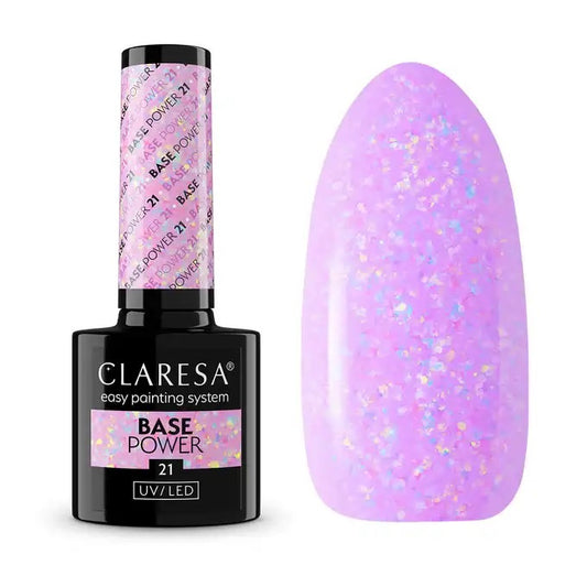 CLARESA Hibridinė Bazė Base Power Liliowa 21 5 g
