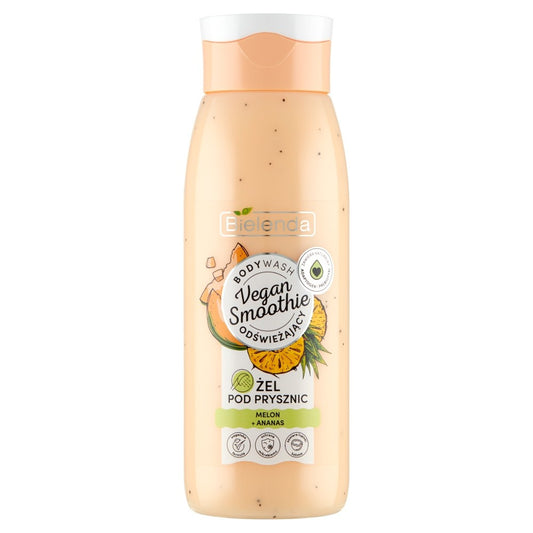 BIELENDA VEGAN SMOOTHIE Atgaivinančio dušo gelis Melonas ir Ananasas 400g