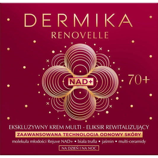 DERMIKA Renovelle Išskirtinis kremas - multi eliksyras atnaujinantis 70+ dienai ir naktiai 50 ml