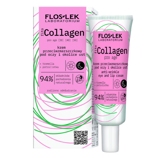 fitoCOLLAGEN pro age Kremas nuo raukšlių aplink akis ir lūpas 30 ml