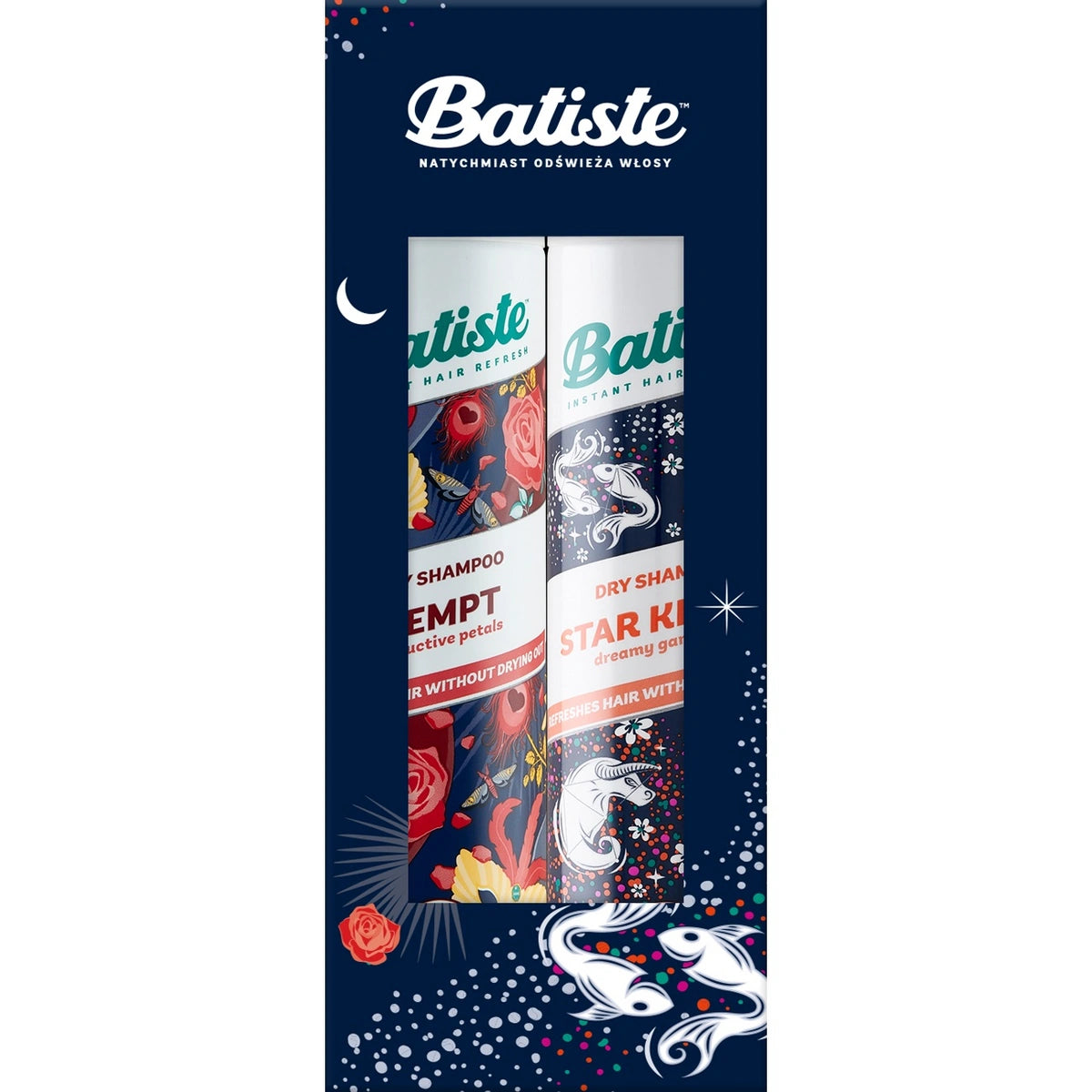 BATISTE Rinkinys Tempt + Star Kissed Sausi šampūnai plaukams 200ml + 200ml