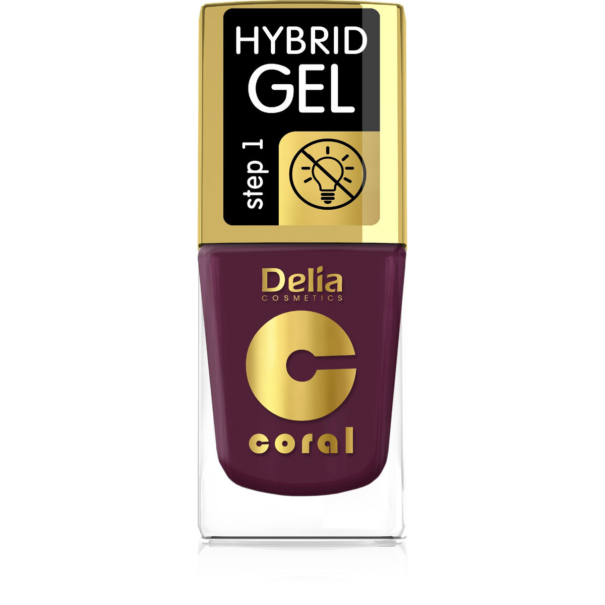 DELIA COSMETICS Koralo hibridinis gelis nagams nr 72 11ml