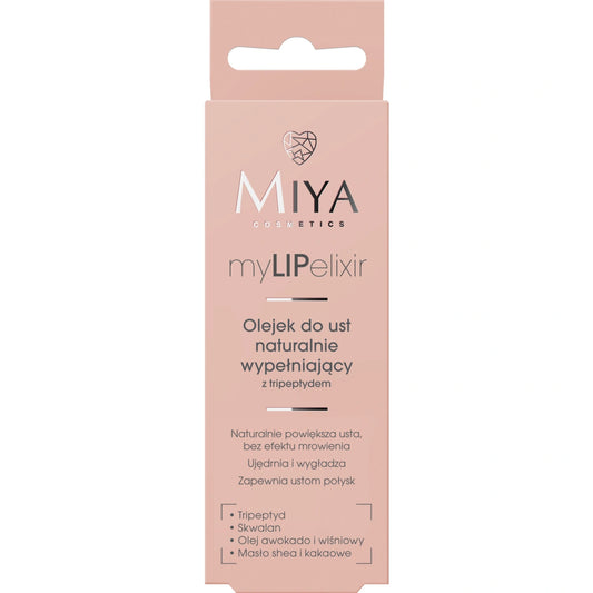 MIYA myLIPelixir Natūraliai putlinantis lūpų aliejus clear 10 g
