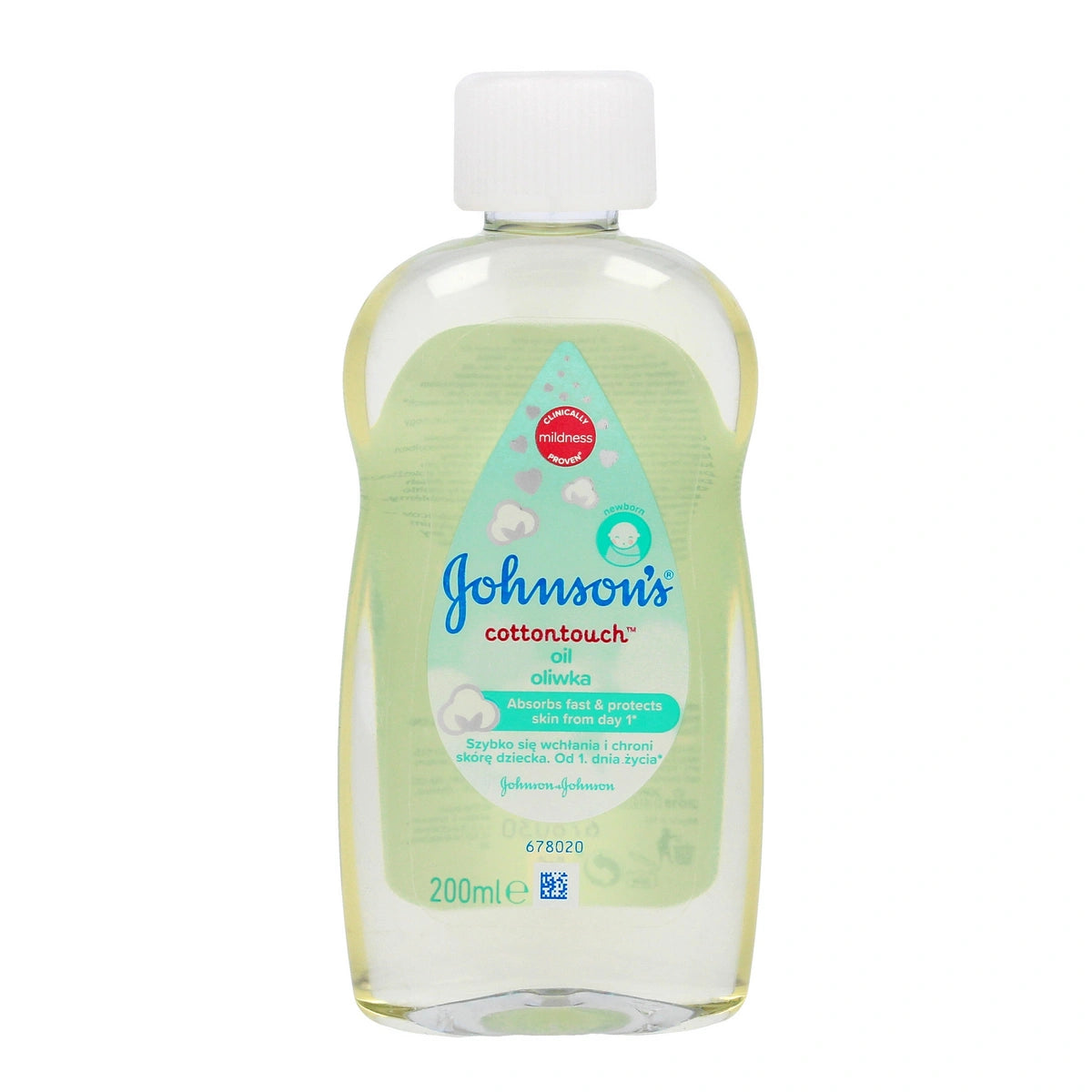 JOHNSON Baby Cotton Touch aliejus vaikams 200 ml