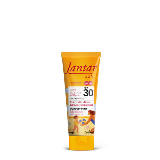 JANTAR Sun Gintarinis vandeniui atsparus kremas SPF 30 vaikams nuo 6 mėnesių 50 ml