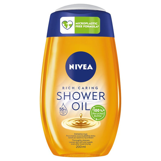 NIVEA Rich Caring Pielęgnujący aliejus po dušu Shower Oil 200 ml