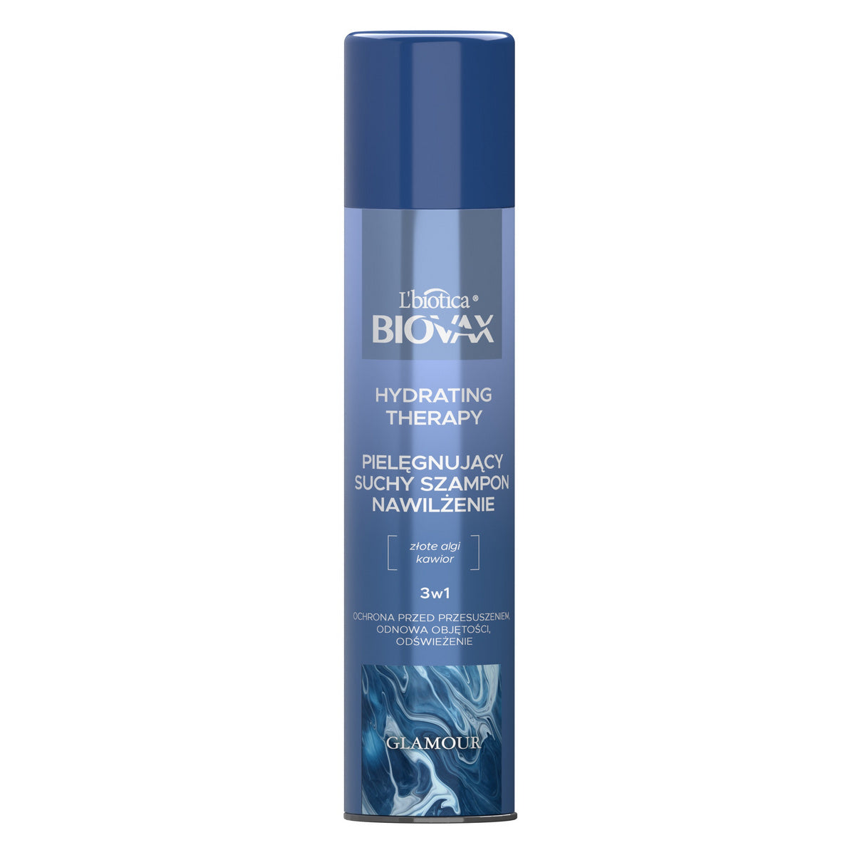 L'BIOTICA BIOVAX Glamour Drėkinantis sausas šampūnas 3w1 - Drėkinimo terapija 200 ml