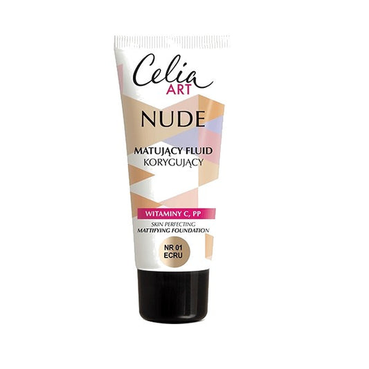 Celia Art Nude Matavimo Skystis Koryguojantis nr 01 ecru 30ml