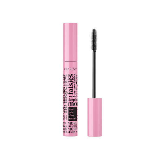 CLARESA Tušas blakstienoms NO MORE FALSIES storinantis - 01 deep black 10g