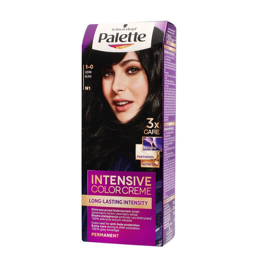 Palette Intensive Color Creme Multi Care Kremas koloryzujący nr 1-0 (N1) - juoda