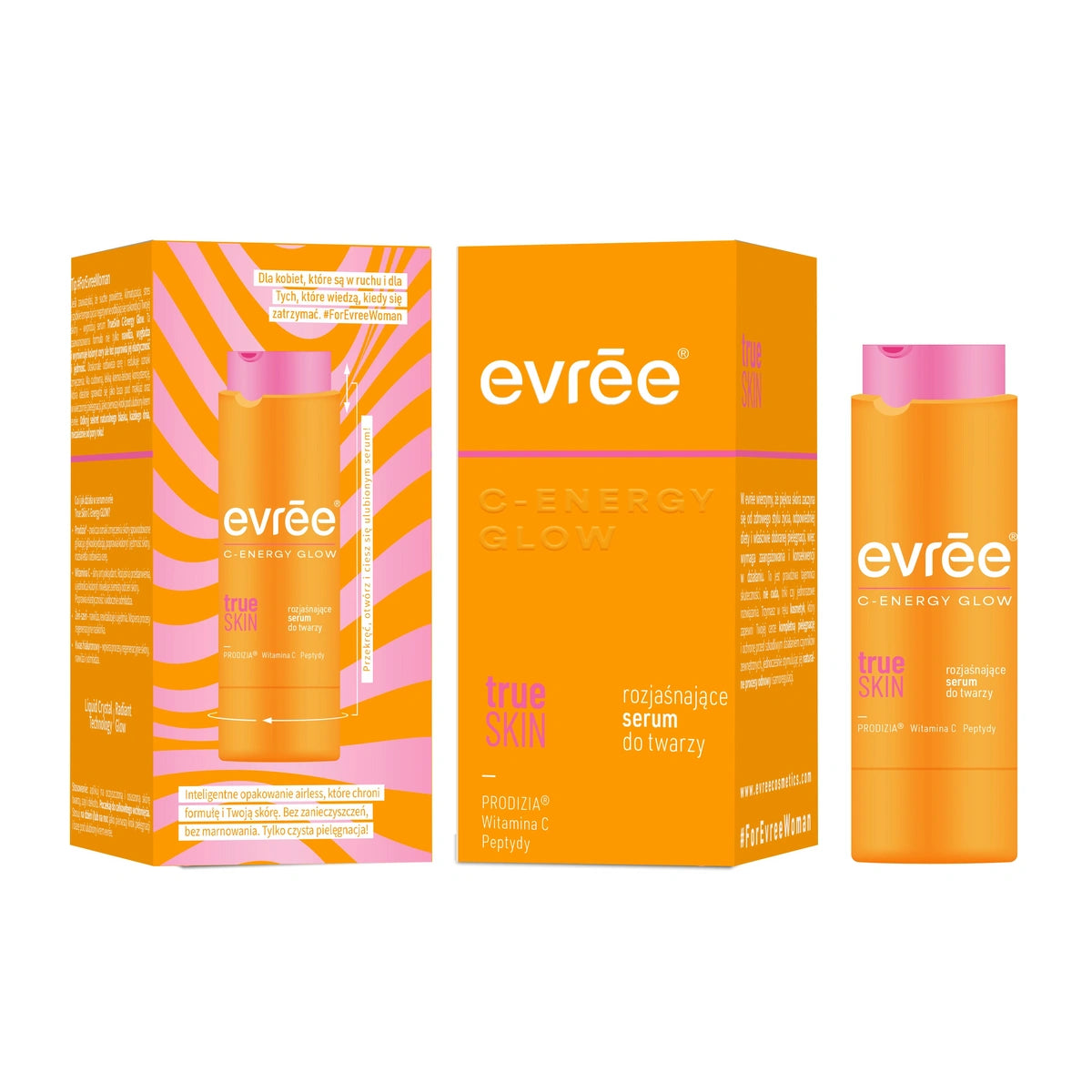 EVREE C-Energy Glow Švytinčią veido serumą True Skin 25 ml