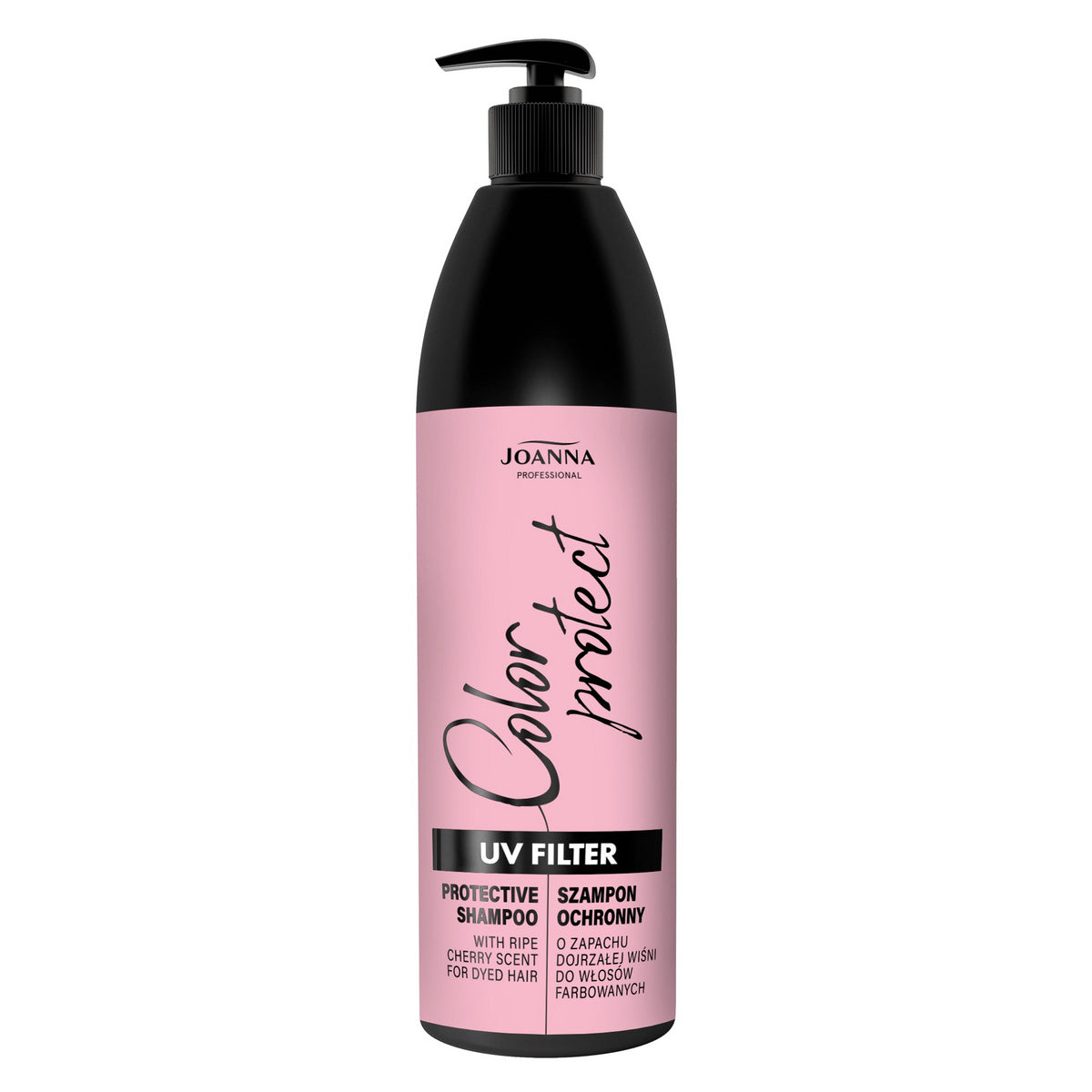 JOANNA PROFESSIONAL UV Filtras Apsauginis Šampūnas su brandžios vyšnios kvapu 1000 ml