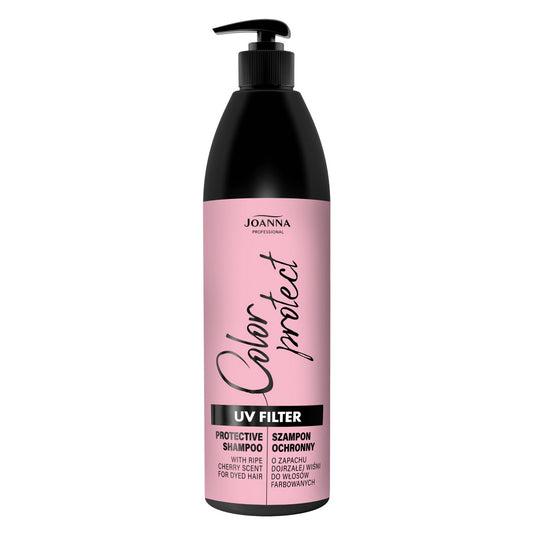 JOANNA PROFESSIONAL UV Filtras Apsauginis Šampūnas su brandžios vyšnios kvapu 1000 ml
