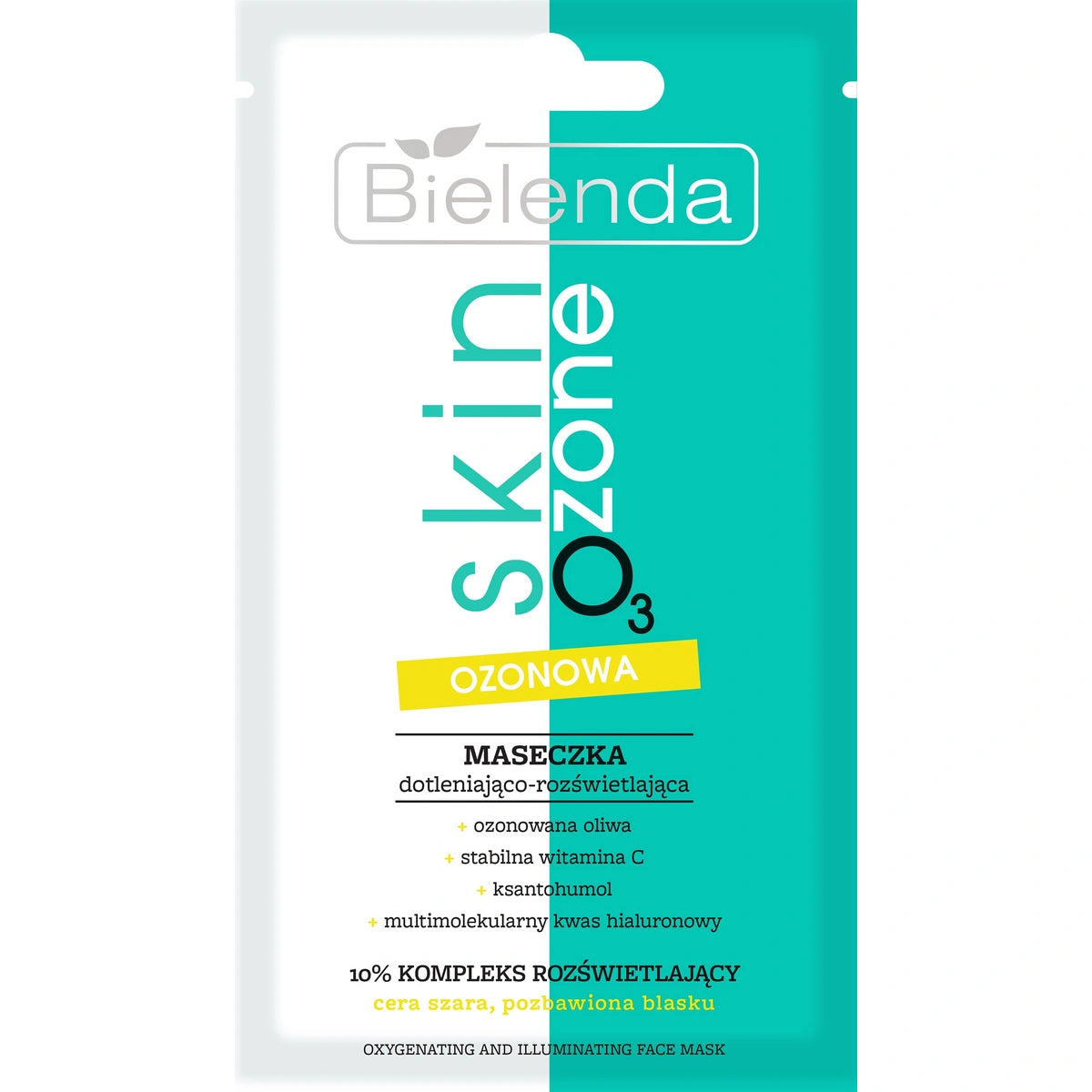 BIELENDA Skin O3 Zone Ozoninė kaukė deguonį suteikianti - švytėjimą suteikianti 8 g