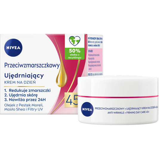 NIVEA 45+ Stangrinantis kremas nuo raukšlių dienai 50 ml