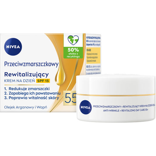 NIVEA 55+ Atkuriantis kremas nuo raukšlių dienai 50 ml