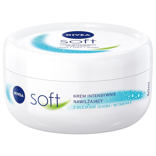 NIVEA Soft Krem intensyviai drėkinantis su jojobos aliejumi ir vitaminu E 50 ml