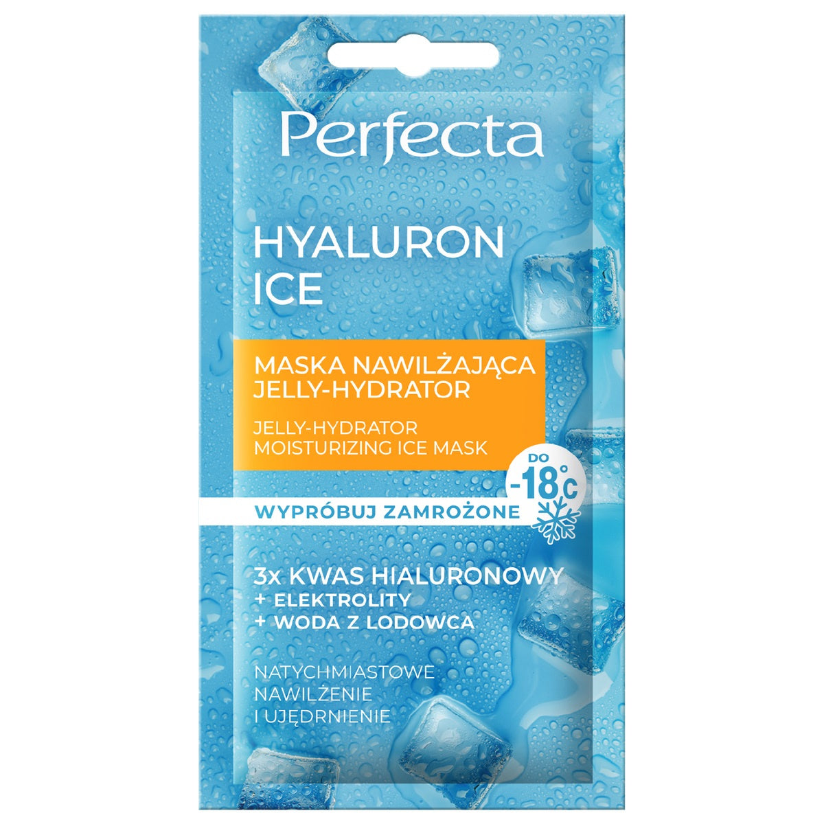 PERFECTA Hyaluron Ice Drėkinamoji Maska Jelly-Hydrator 8 ml