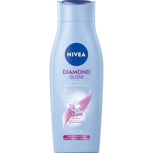 NIVEA Šampūnas normaliems ir nuobodžiams plaukams Diamond Gloss 400 ml