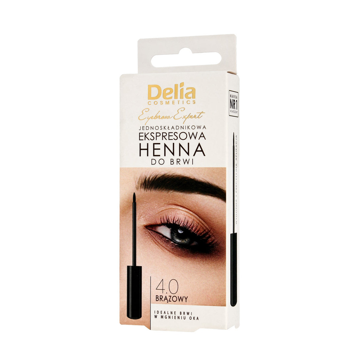 DELIA Eyebrow Expert Henna antakiams ekspresinė 4.0 Ruda 6 ml