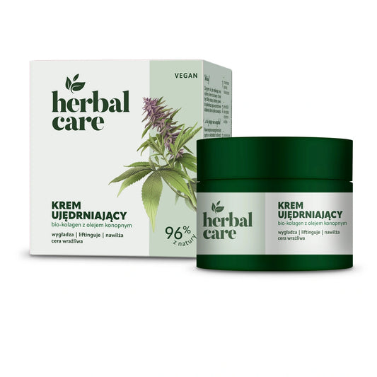 HERBAL CARE Vegan Stangrinantis kremas su Bio-kolagenu ir kanapių aliejumi sausai ir normaliam odai - dienai ir naktiai 50 ml