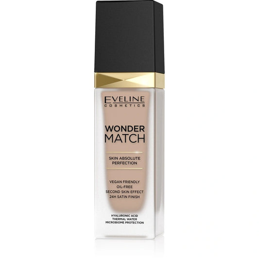 EVELINE Wonder Match Toninis makiažo pagrindas, prisitaikantis prie odos nr. 15 Natural 30 ml