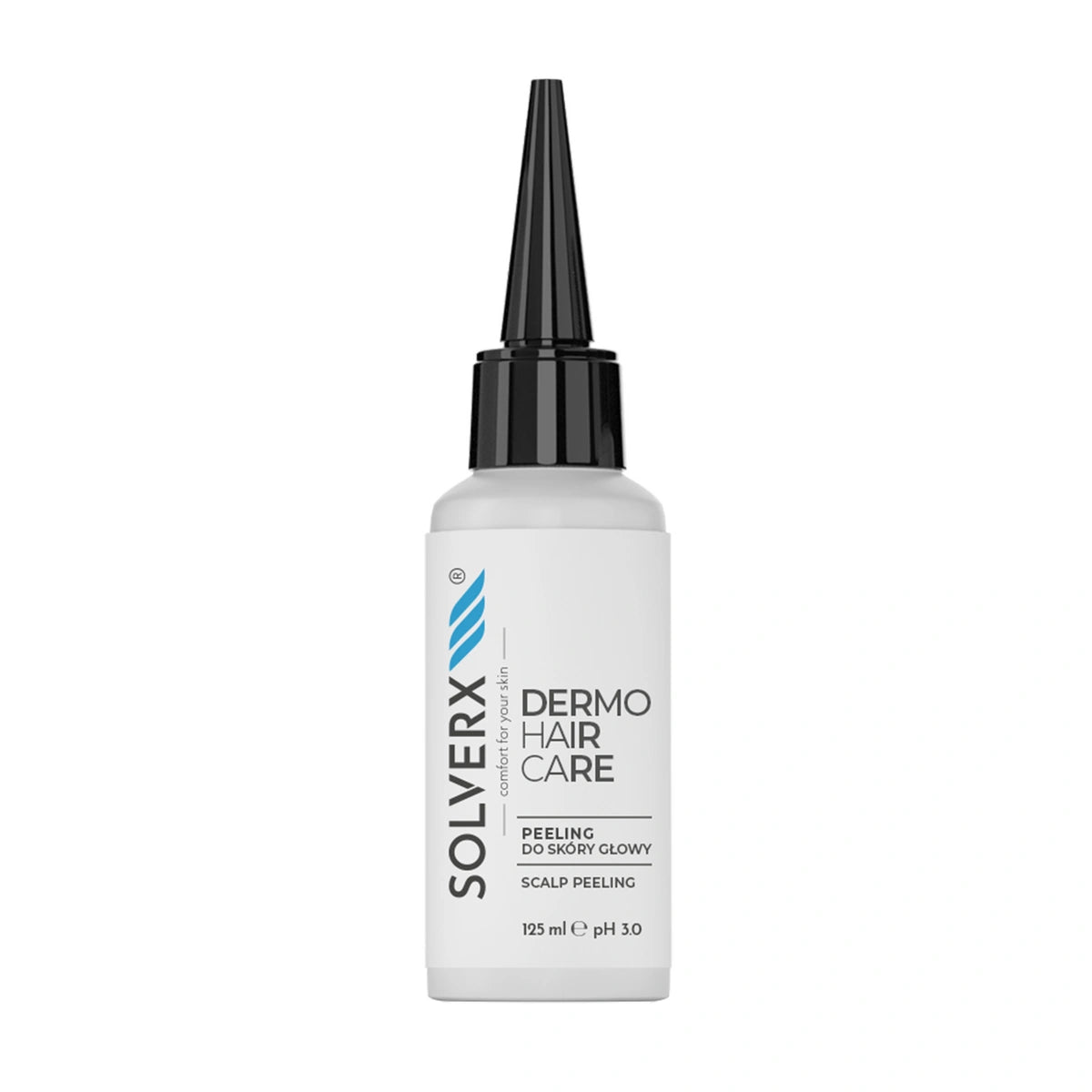 SOLVERX Dermo Hair Peeling galvos odai rūgštinis-enziminis 125 ml