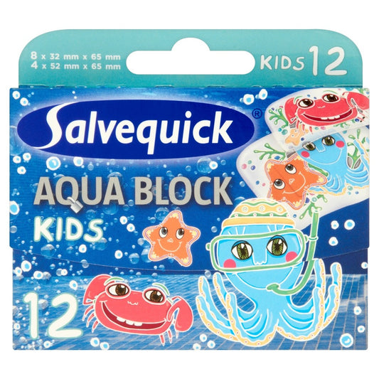Salvequick pleistrai Aqua Block vaikams 1 op-12vnt