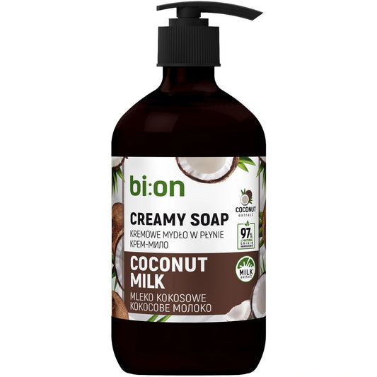 BIO NATURELL Kreminė skystoji muilas su pompa Kokosų 473 ml