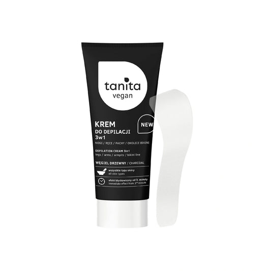 TANITA Vegan Kūno depiliacijos kremas 3in1 su medžio anglimi 150ml