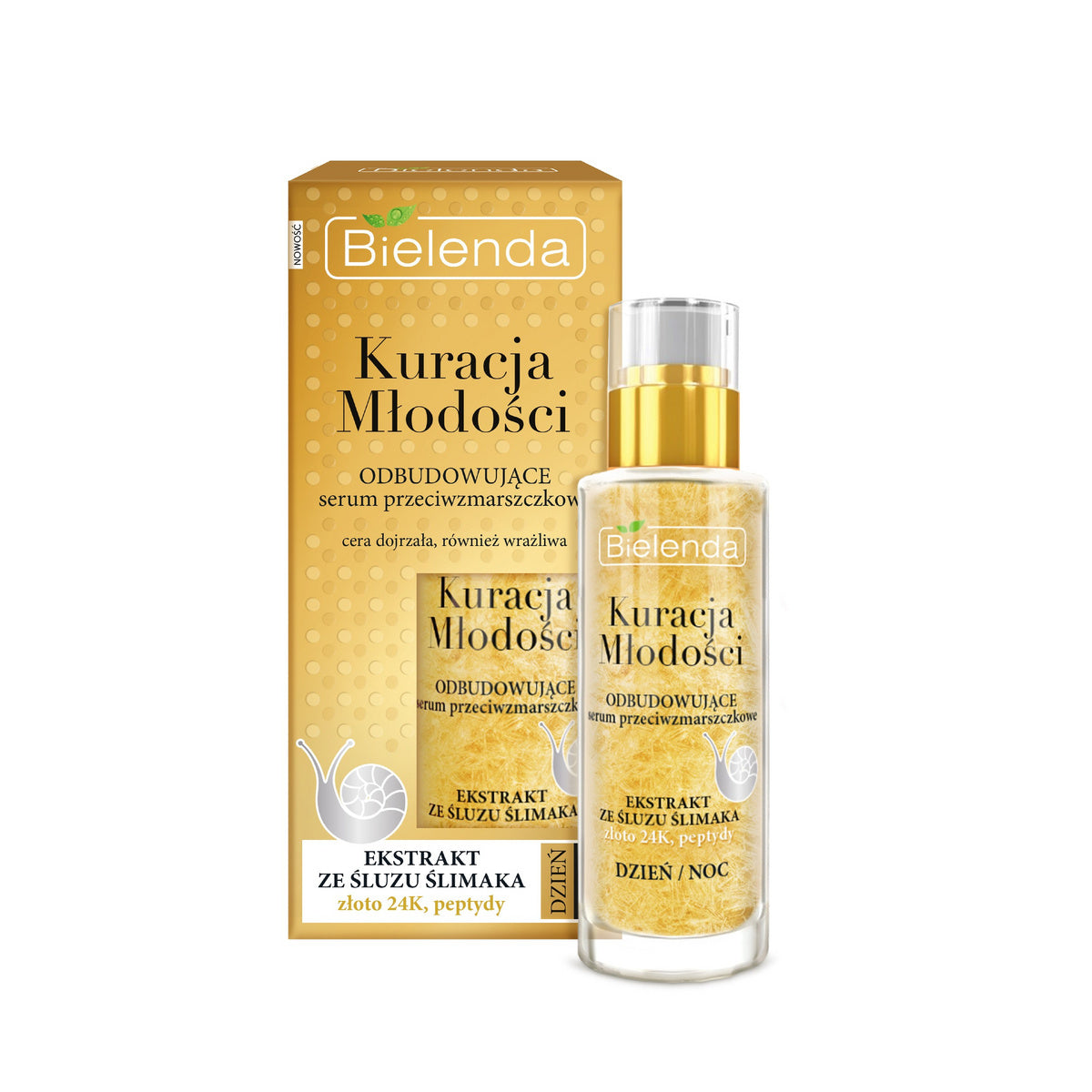 BIELENDA KURACJA MŁODOŚCI Atstatanti serumas nuo raukšlių dienai ir naktiai 30ml