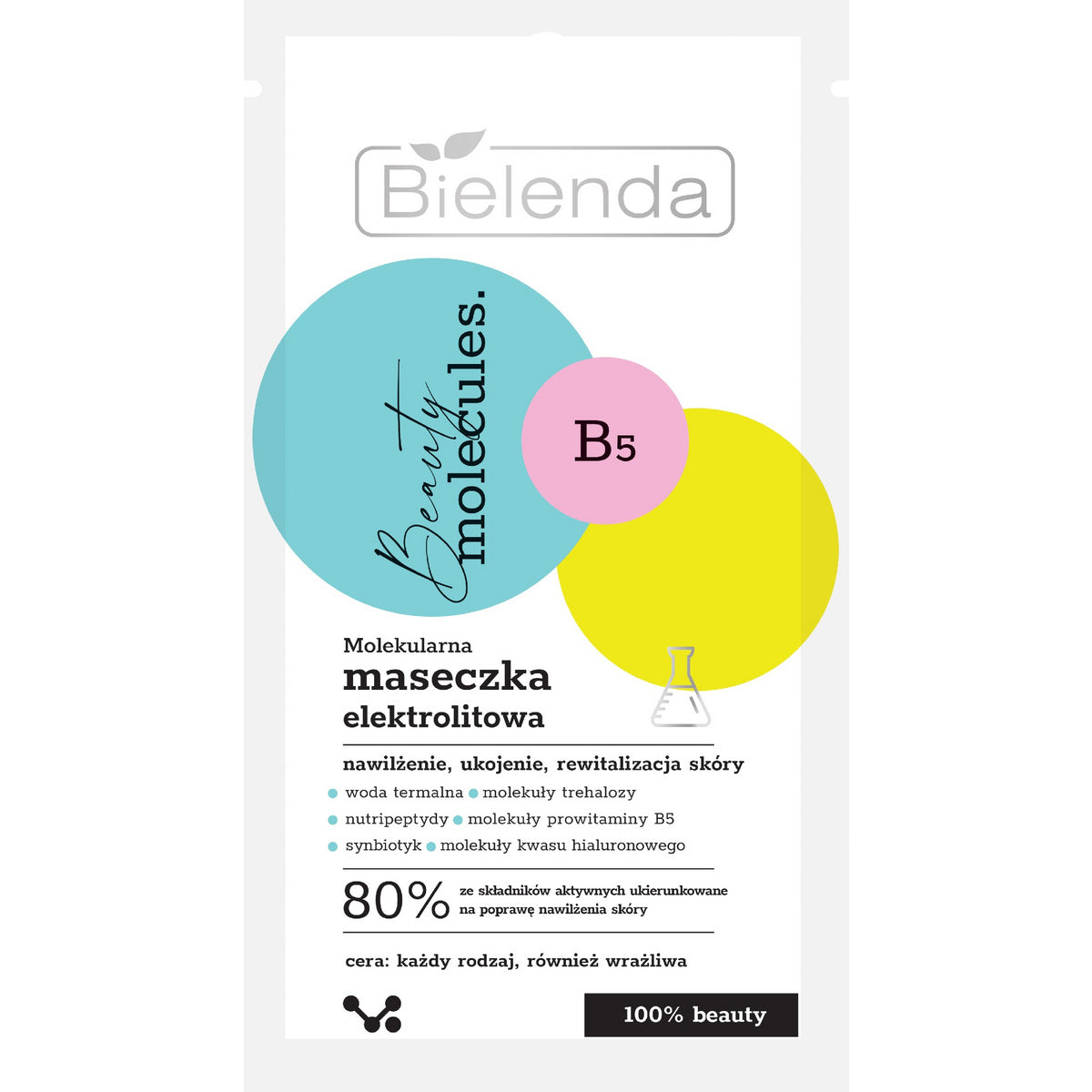 BIELENDA BEAUTY MOLECULES Molekulinė elektrolitinė kaukė 8g
