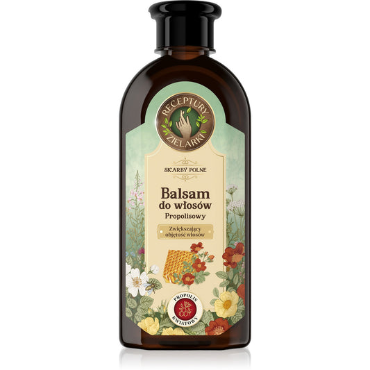 RECEPTURY ZIELARKI Skarby Polne Balsamas su propoliu, didinantis plaukų apimtį 350ml